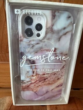Recover Gemstone Marble iPhone 12 Pro Max Case - Pinkish mauve/gray